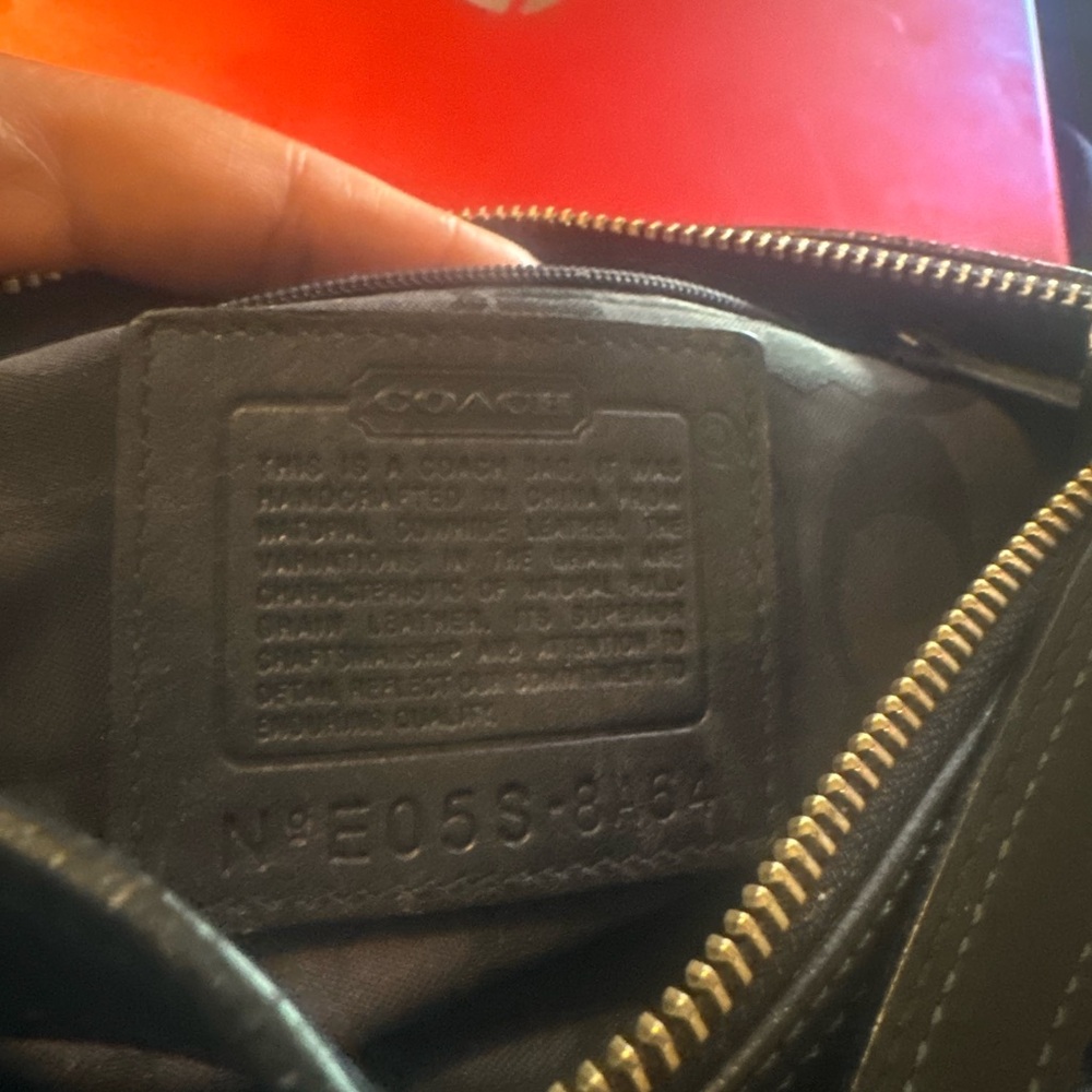 Coach Women Coach Bag in Blue Leather